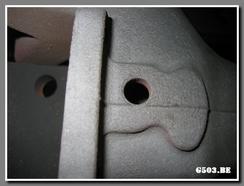 Manifold Heat Riser Bushings Removed